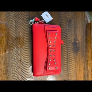 Beautiful red Aldo clutch